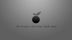 Orange apple day related away keeps