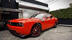 Orange cars dodge challenger dodge challenger rt