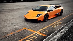 Orange cars Lamborghini roads vehicles sports cars Lamborghini 