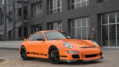 Orange cars Porsche 911 GT3 RS
