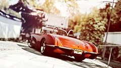 Orange cars races playstation 3 cabriolet chevrolet corvette 