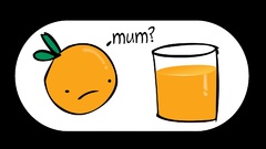 Orange cups orange juice