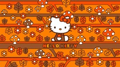 Orange hello kitty