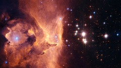 Orange nebulae bright outer