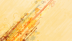 Orange Photoshop Experiment stripes