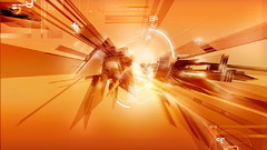 Orange shards abstract