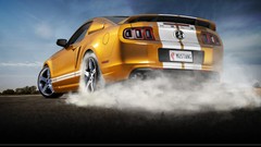 Orange smoke Ford Ford mustang ford mustang shelby gt500 Rims 