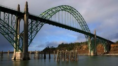 Oregon bay bridge