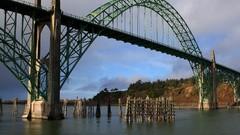 Oregon bay bridge