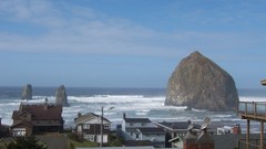 Oregon coastline high World