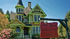 Oregon USA Victorian houses