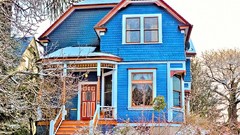 Oregon USA Victorian houses