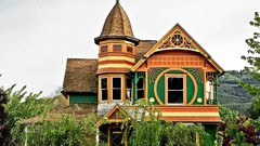 Oregon USA Victorian houses