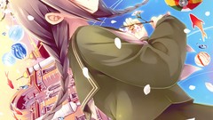 Origami anime girls school uniforms natsume eri original 