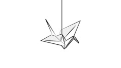 origami cranes (bird) Simple Background white background