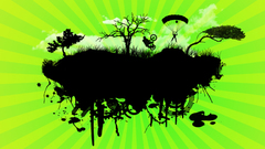 Ostrov flying abstract