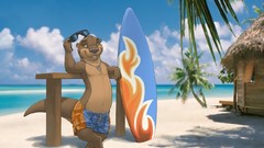 Otters web Shorts furry