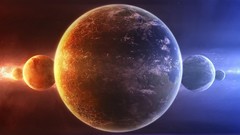 Outer space artistic galaxies