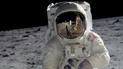 Outer space astronauts Moon