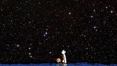 Outer space calvin and hobbes starfield