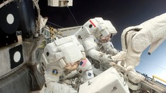 Outer space cosmonaut