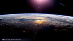 Outer space Earth orbit