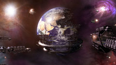 Outer space Earth surreal