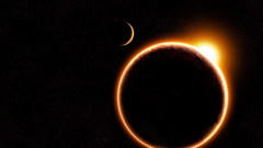 Outer space eclipse