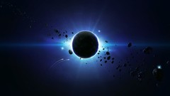 Outer space eclipse the
