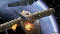 Outer space explosions spaceships