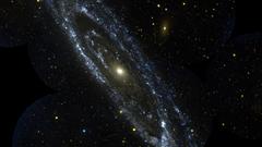 Outer space galaxies Andromeda
