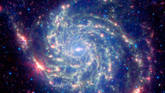 Outer space galaxies glacier