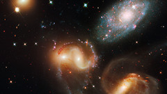 Outer space galaxies Stephan