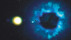 Outer space gas cloud