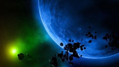 Outer space multicolor Stars