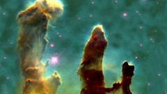 Outer space nebulae Pillars