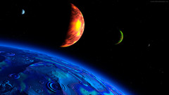 Outer space planets