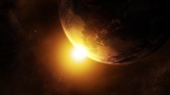 Outer space planets artwork