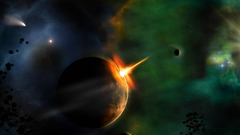 Outer space planets Asteroids