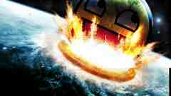 Outer space planets cataclysm