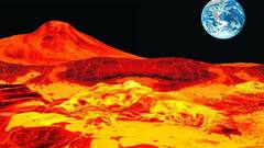 Outer space planets Earth