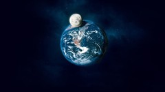 Outer space planets Earth