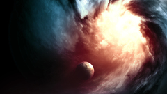 Outer space planets fantasy