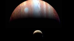 Outer space planets Jupiter