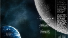 Outer space planets moon