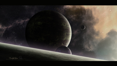 Outer space planets qauz