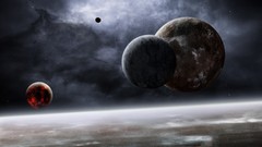 Outer space planets spacescape