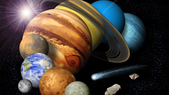 Outer space solar system