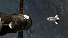 Outer space space shuttle