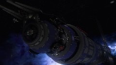 Outer space space station